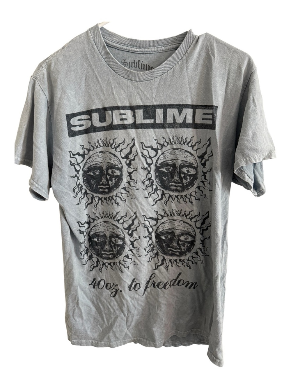 Sublime Band Tee Medium 40oz to Freedom Graphic T-Shirt Gray
